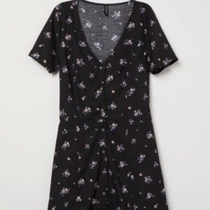 Black floral dress